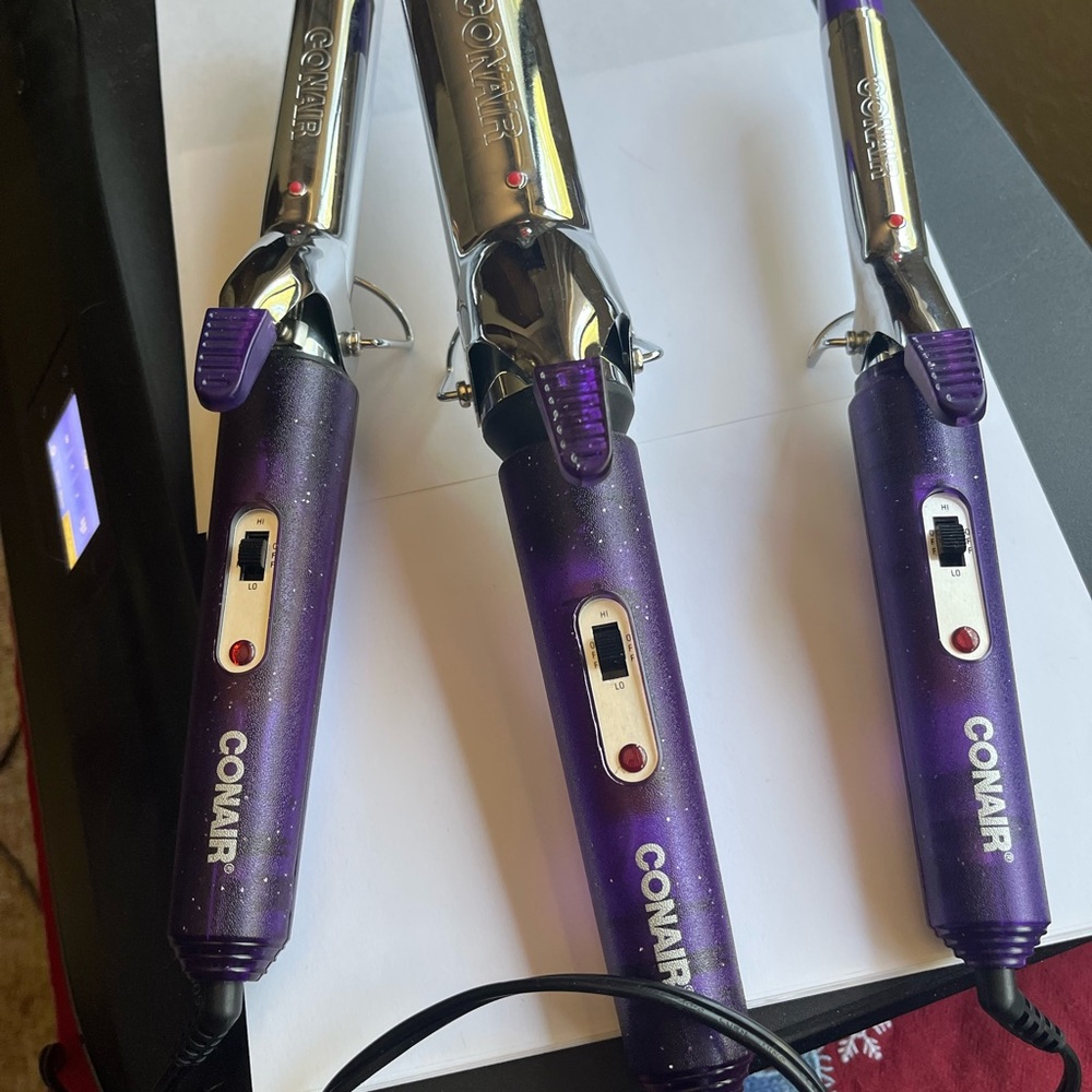 Purple Styling Wand with Chrome Barrel